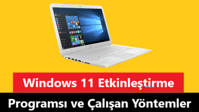 windows 11 etkinleştirme (programsız)